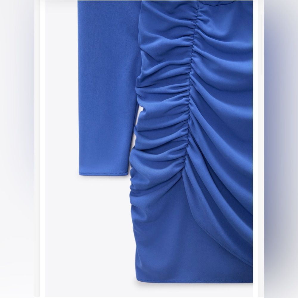 ZARA DRAPED DRESS - Picture 6 of 9